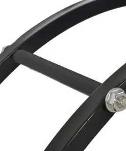 vidaXL Firewood Rack Black 70x20x70 cm Steel