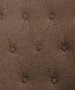 vidaXL Dining Chairs with Armrests 4 pcs Brown Fabric