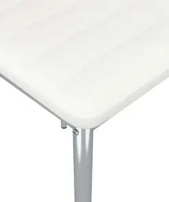vidaXL Dining Chairs 6 pcs White Faux Leather