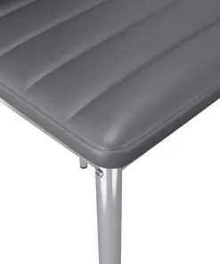 vidaXL Dining Chairs 6 pcs Grey Faux Leather