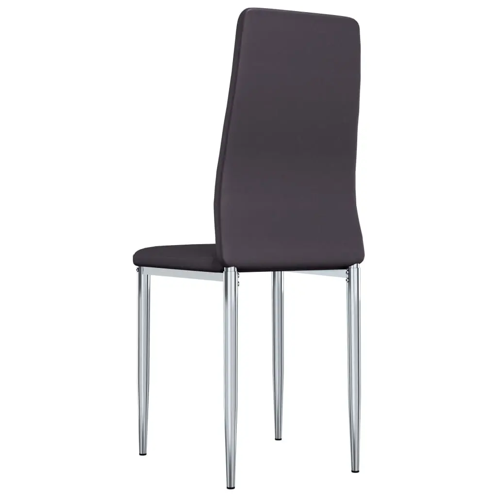 vidaXL Dining Chairs 2 pcs Brown Faux Leather