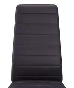 vidaXL Dining Chairs 2 pcs Brown Faux Leather