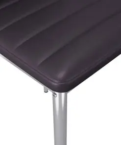 vidaXL Dining Chairs 2 pcs Brown Faux Leather