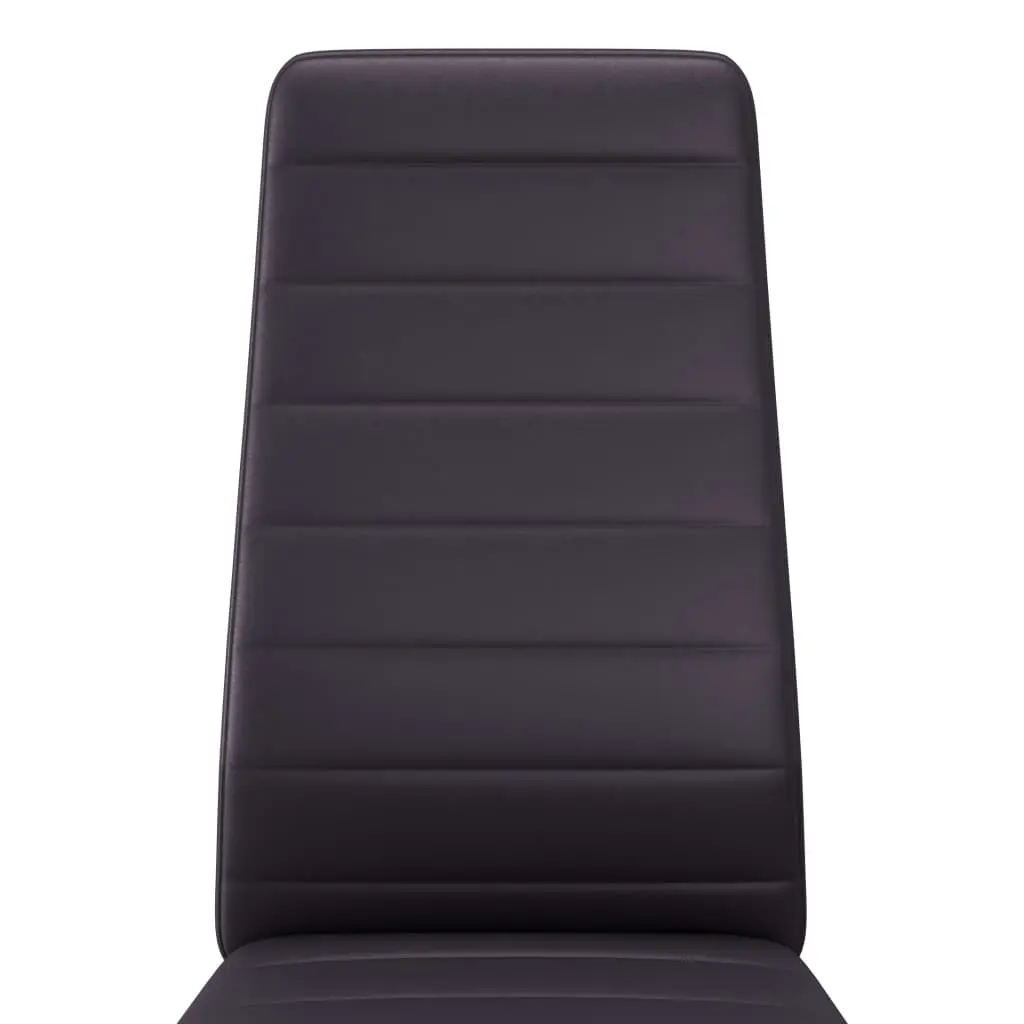 vidaXL Dining Chairs 6 pcs Brown Faux Leather