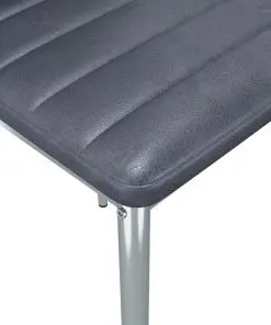 vidaXL Dining Chairs 2 pcs Grey Faux Suede Leather