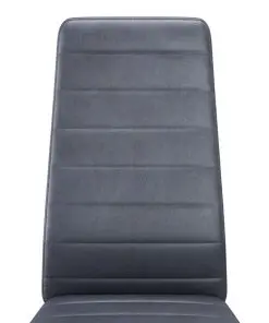 vidaXL Dining Chairs 4 pcs Grey Faux Suede Leather