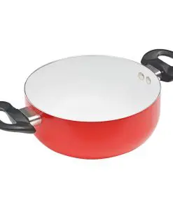 vidaXL 7 Piece Cookware Set Red Aluminium