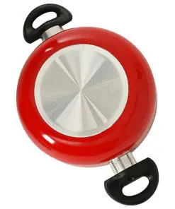 vidaXL 7 Piece Cookware Set Red Aluminium