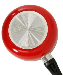 vidaXL 7 Piece Cookware Set Red Aluminium