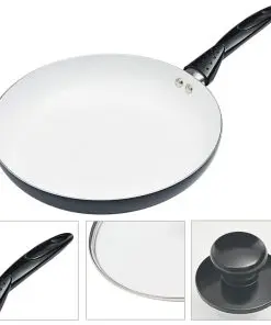 vidaXL 8 Piece Cookware Set Black Aluminium