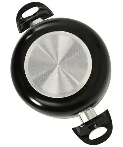 vidaXL 8 Piece Cookware Set Black Aluminium