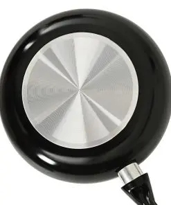 vidaXL 8 Piece Cookware Set Black Aluminium