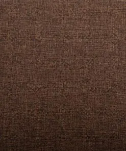 vidaXL Dining Chairs 6 pcs Brown Fabric