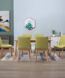 vidaXL Dining Chairs 6 pcs Green