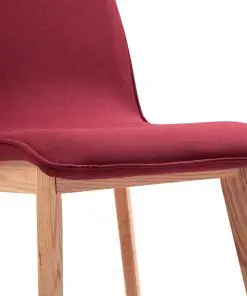 vidaXL Dining Chairs 6 pcs Red Fabric