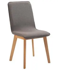 vidaXL Dining Chairs 6 pcs Taupe Fabric