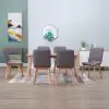 vidaXL Dining Chairs 6 pcs Taupe Fabric