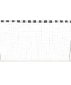 vidaXL Soccer Goal 300x160x90 cm Metal Black and White