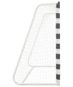 vidaXL Soccer Goal 300x160x90 cm Metal Black and White