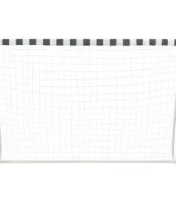 vidaXL Soccer Goal 300x200x90 cm Metal Black and White