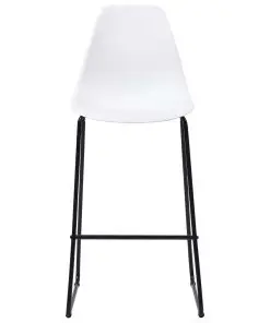 vidaXL Bar Chairs 4 pcs White Plastic
