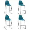 vidaXL Bar Chairs 4 pcs Turqoise Plastic