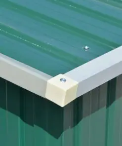 vidaXL Garden Shed 257x398x178 cm Metal Green