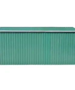 vidaXL Garden Shed 257x398x178 cm Metal Green