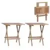 vidaXL Folding Bistro Tables 2 pcs 60x60x65 cm Solid Teak vidaXL Folding Bistro Tables 2 pcs 60x60x65 cm Solid Teak