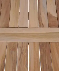 vidaXL Folding Bistro Tables 2 pcs 60x60x65 cm Solid Teak