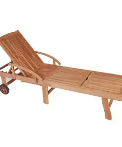 vidaXL Sun Loungers 2 pcs Solid Teak Wood