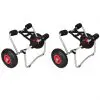 vidaXL Kayak Trolleys 2 pcs Aluminium