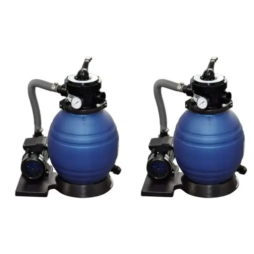 vidaXL Sand Filter Pumps 2pcs 400 W 11000 l/h