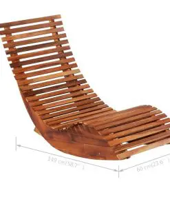 vidaXL Rocking Sun Loungers 2 pcs Acacia Wood