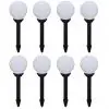 vidaXL Outdoor Pathway Lamps 8 pcs LED 15 cm with Ground Spike