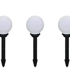 vidaXL Outdoor Pathway Lamps 6 pcs LED 20 cm with Ground Spike