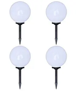 vidaXL Outdoor Pathway Lamps 4 pcs LED 30 cm with Ground Spike