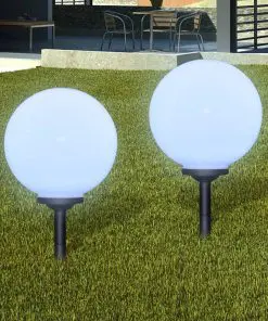 vidaXL Outdoor Pathway Lamps 4 pcs LED 30 cm with Ground Spike