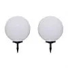 vidaXL Outdoor Pathway Lamps 2 pcs LED 50 cm with Ground Spike