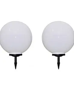 vidaXL Outdoor Pathway Lamps 2 pcs LED 50 cm with Ground Spike