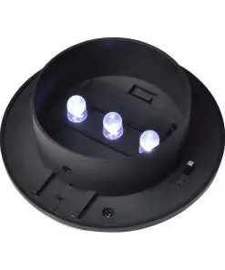 vidaXL Outdoor Solar Fence Lamps 12 pcs LED Black