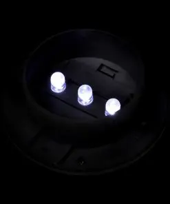 vidaXL Outdoor Solar Fence Lamps 12 pcs LED Black