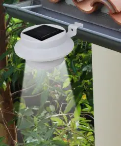 vidaXL Outdoor Solar Fence Lamps 12 pcs LED White