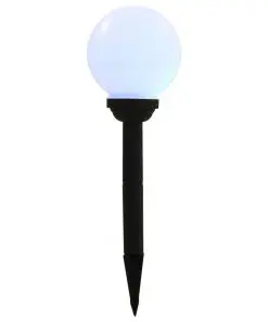 vidaXL Outdoor Solar Lamps 8 pcs LED Spherical 15 cm RGB