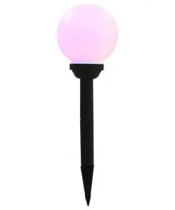 vidaXL Outdoor Solar Lamps 8 pcs LED Spherical 15 cm RGB