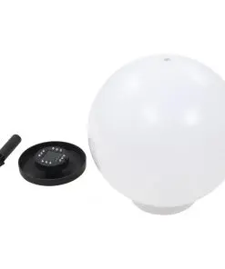 vidaXL Outdoor Solar Lamps 2 pcs LED Spherical 40 cm RGB