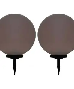 vidaXL Outdoor Solar Lamps 2 pcs LED Spherical 50 cm RGB