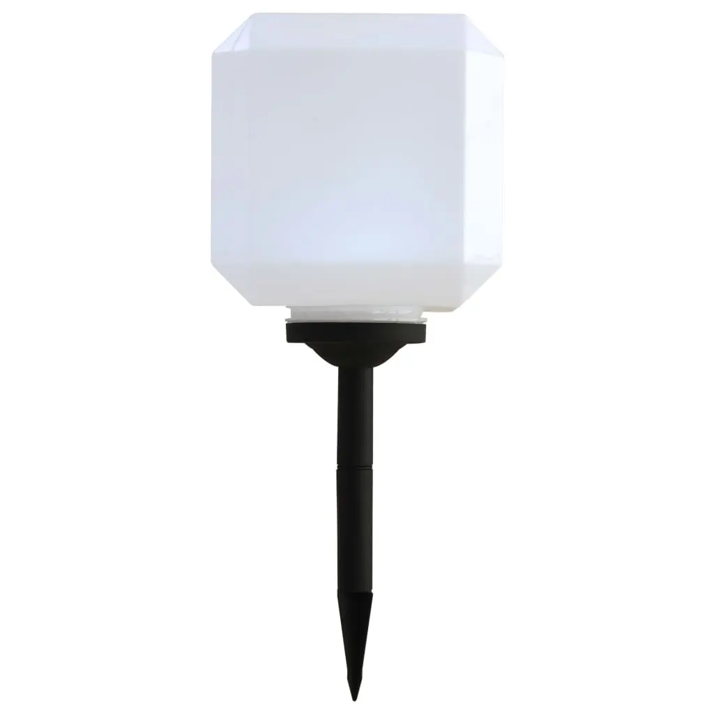 vidaXL Outdoor Solar Lamps 4 pcs LED Cubic 20 cm White