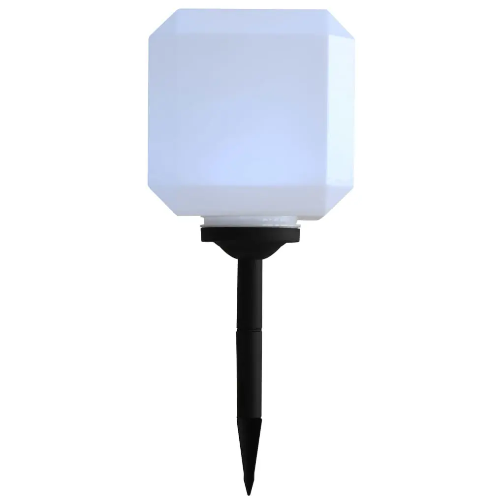 vidaXL Outdoor Solar Lamps 4 pcs LED Cubic 20 cm White