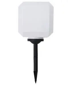 vidaXL Outdoor Solar Lamps 4 pcs LED Cubic 20 cm RGB